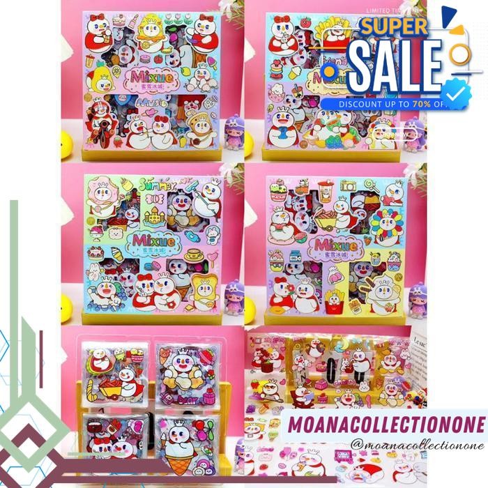 

100 LEMBAR STICKER VIRAL STIKER MIXUE STIKER BOTOL MINUM KUALITAS PRODUK TERBAIK