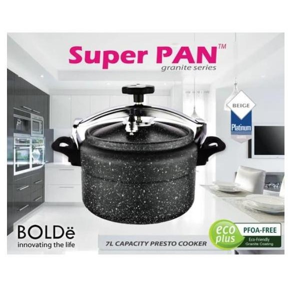 Terjangkau Bolde Presto Cooker 7L Granite Black