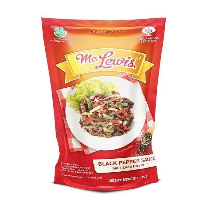 

mc lewis saus/saos/sauce blackpepper/lada hitam 1 kg terlaris