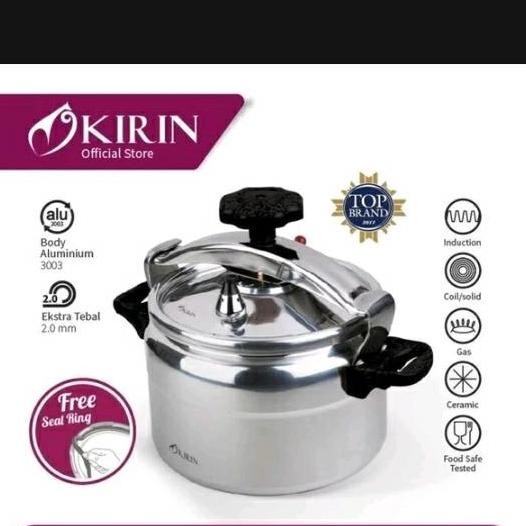 Terjangkau Panci Presto Induksi Kirin 12 Liter