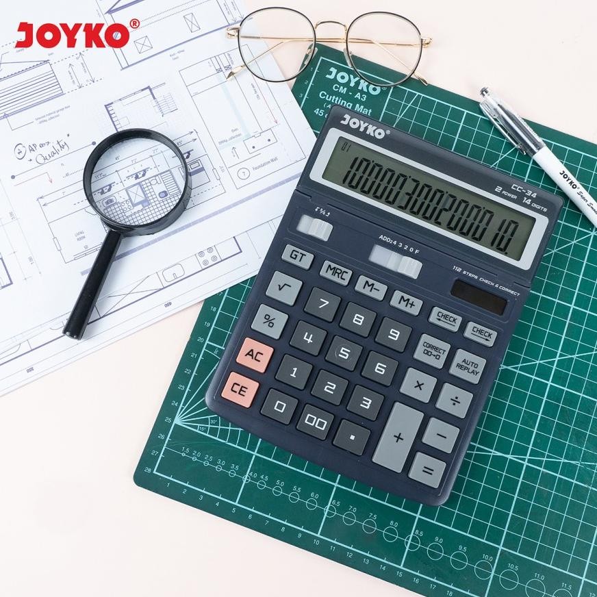 

Ew64 Y-76 Kalkulator Joyko Cc 34 Calculator Check Correct Cc34 14 Digit Besar Premium