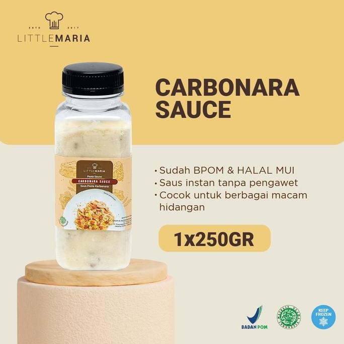 

PROMO LITTLEMARIA CARBONARA SAUCE/SAUS CARBONARA 250G