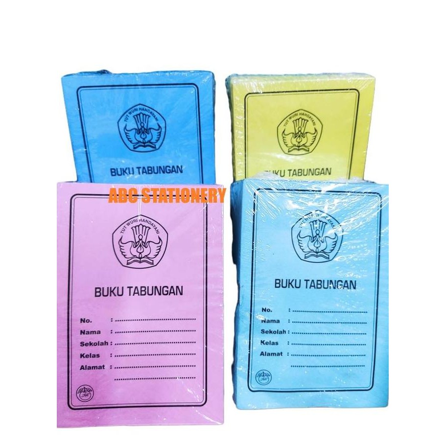

produk baru!! buku tabungan anak / sekolah / kredit kecil warna ( 1 pack 50 buku )
