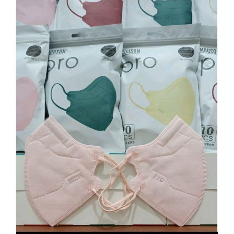 Masker Kn95 Mouson Pro Isi 10Pcs Masker Kn 95 Mouson Pro Disposable Face Mask Isi 10Pcs