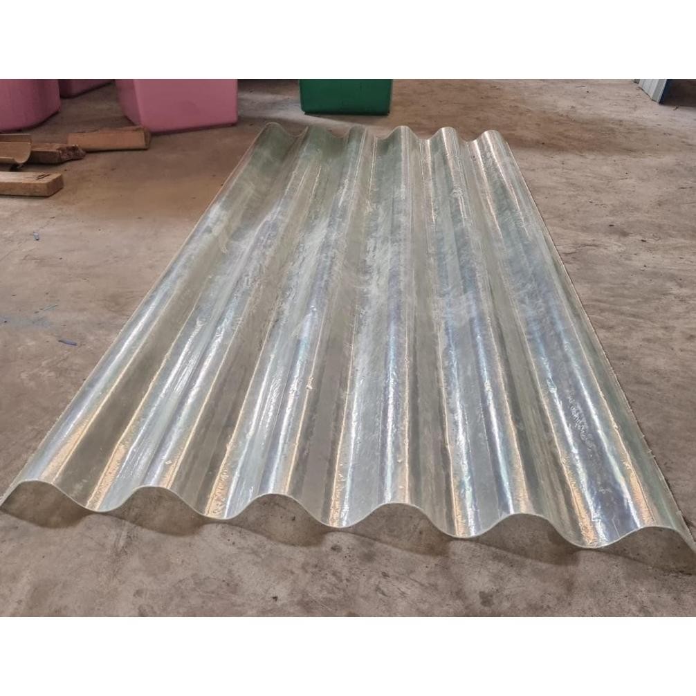 WN (kode: FDJA6) FIBER ASBES Gelombang Besar Transparan DJABES 6