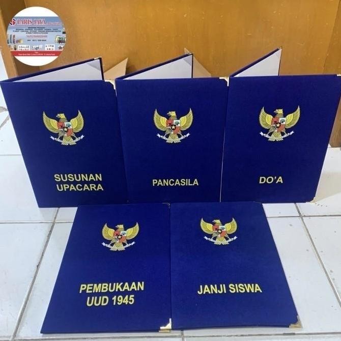 

BEBAS ONGKIR - map sekolah map bludru kantor map upacara bendera 1set full