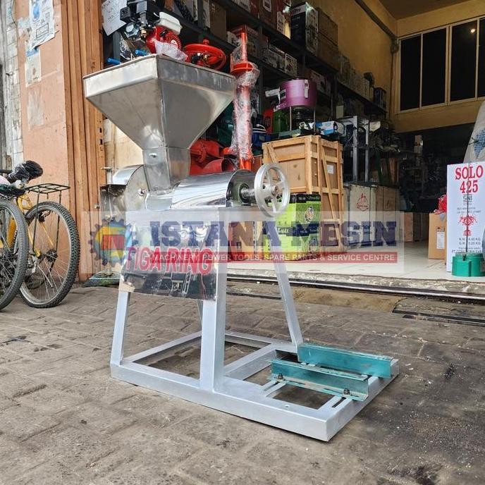 Spesial Mesin Gilingan Giling Bumbu Jahe Lengkuas Cabai 8" Stainless No Mesin