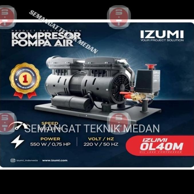 TERBARU - OL40M KEPALA KOMPRESOR POMPA AIR IZUMI JET WATER PUMP 40M 40 M METER
