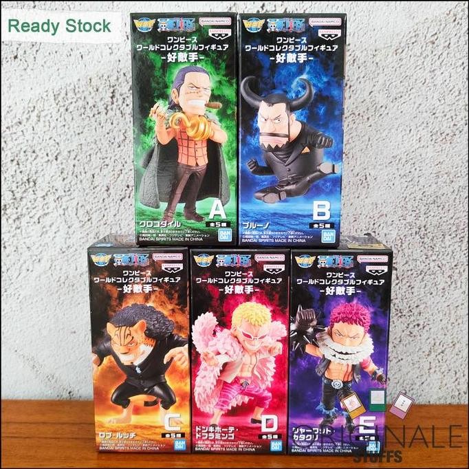 Terlaris WCF One Piece Worthy Rival Figure Japver Original (Doflamingo Katakuri Rob Lucci Crocodile 