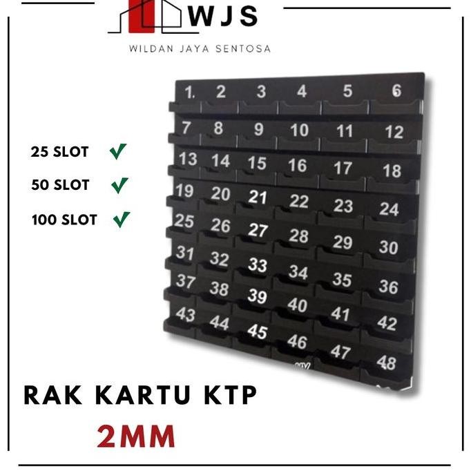 

TERMURAH - TEMPAT RAK KTP / HOLDER PENYIMPAN KARTU / RACK CARD HOLDER ACRYLIC