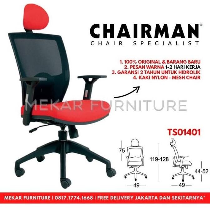 Kursi Kantor Chairman - TS 01401 - Mekar Furniture