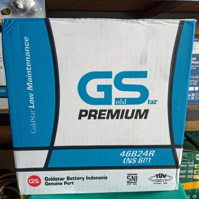 BEBAS ONGKIR - Aki Avanza/ Aki Xenia/Aki Rush/ GS Premium NS60 / GS NS 60 Goldstar