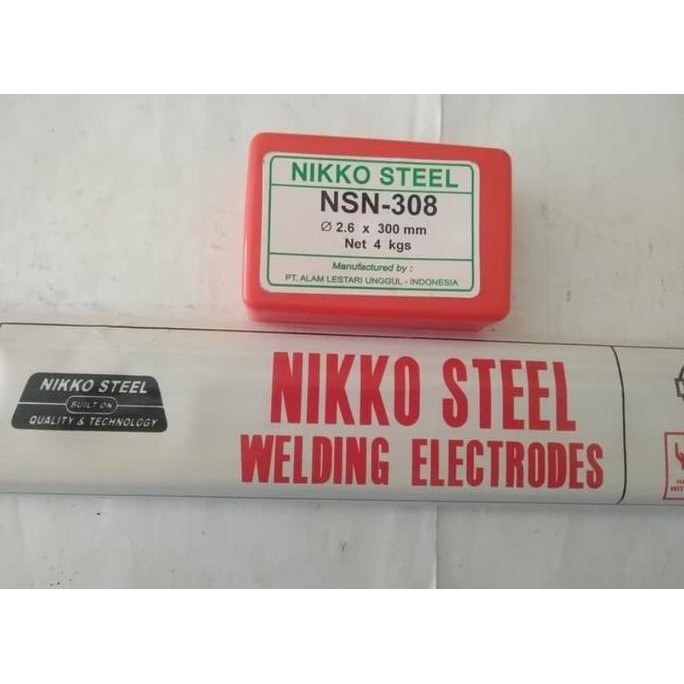 KAWAT LAS NIKKO STEEL NSN308 2.6 MM 1 KG / NSN 308 2,6 MM