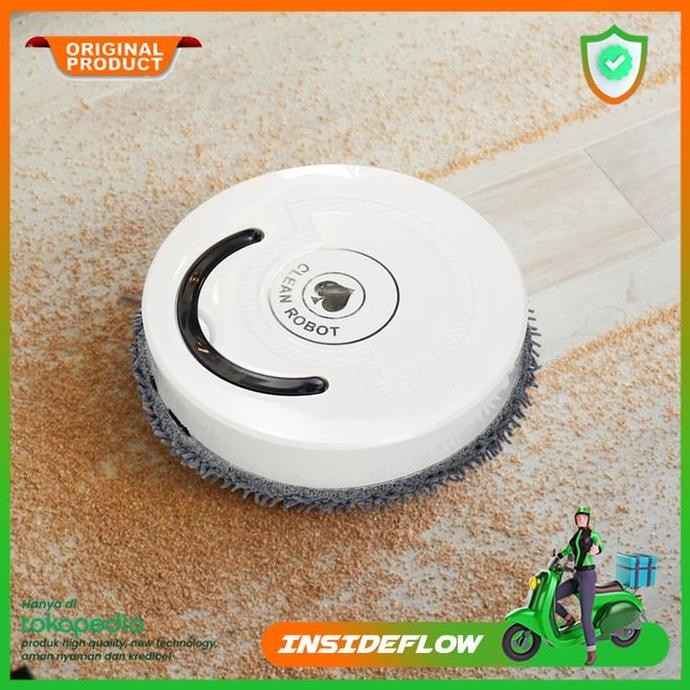 TERMURAH - Robot Pembersih Lantai Pel Sapu Microfiber Otomatis Elektrik Cleaning
