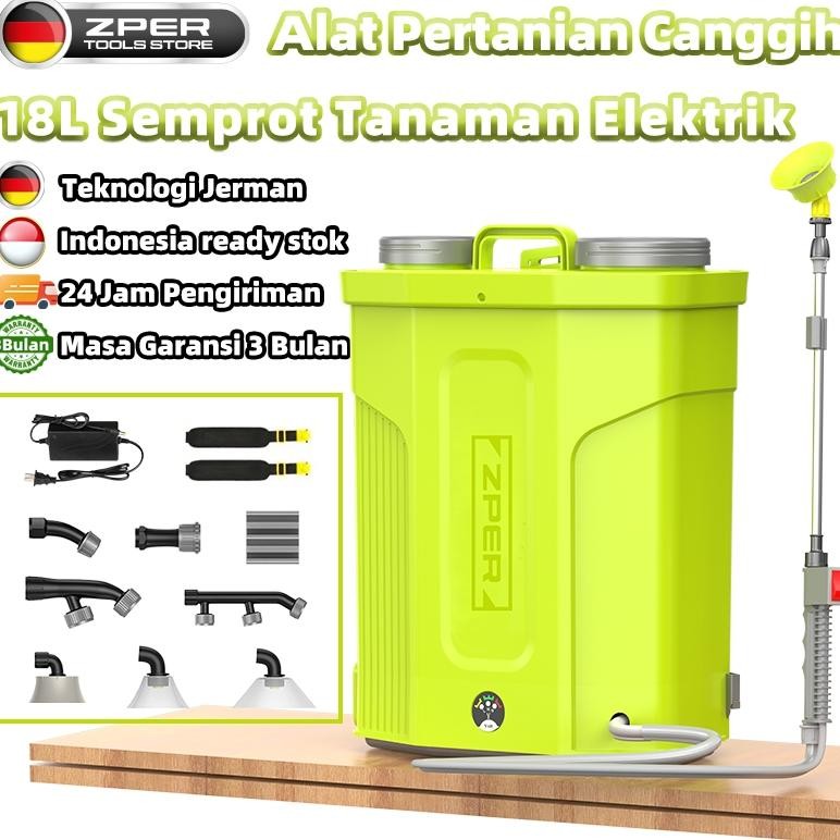 ZPER Mesin Semprotan Tanaman Elektrik Tangki Semprot Pertanian Elektrik Sprayer Elektrik 18 Liter Se