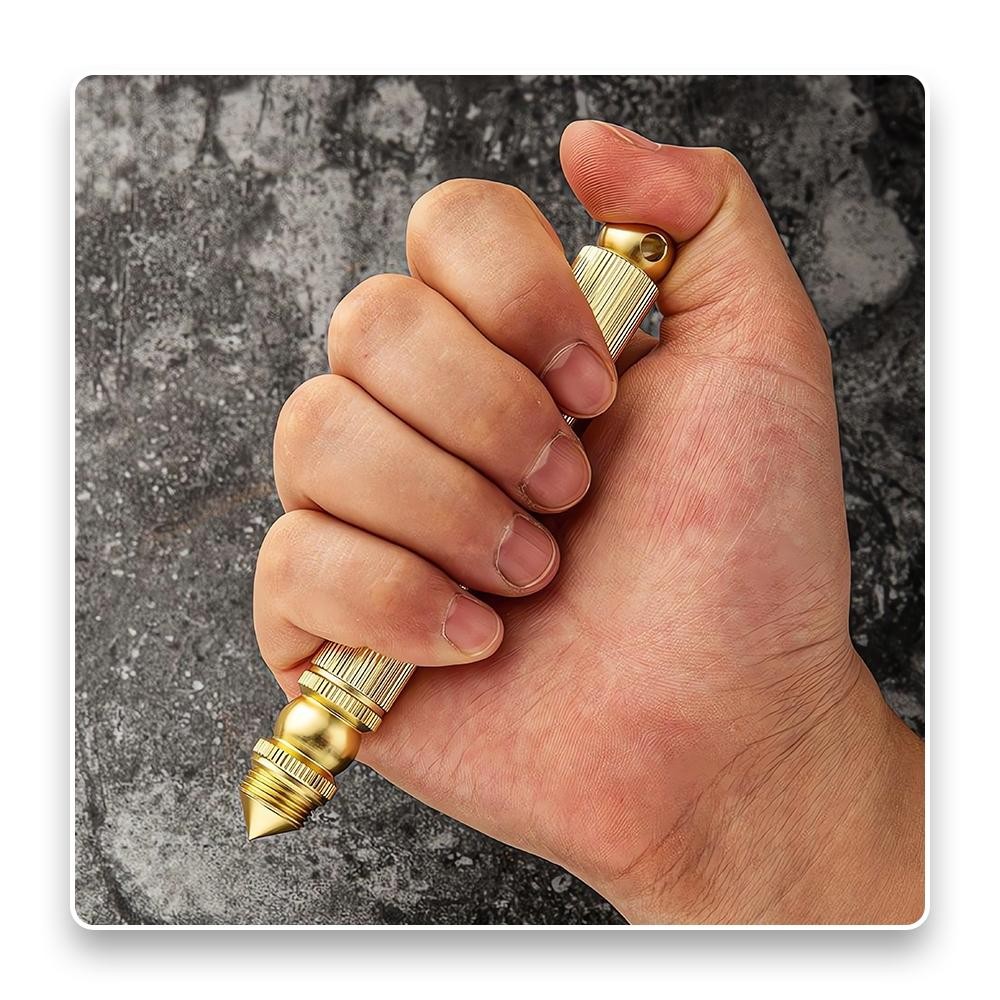 Pisau Buah Kuningan Lipat Multifungsi Pisau Mini Portabel Pertahanan Diri Pemecah Jendela Pisau Berk