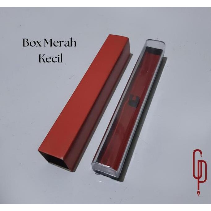 

Kotak Pen Mika Merah Kecil / Box Pena Promosi / Kotak Pulpen souvenir