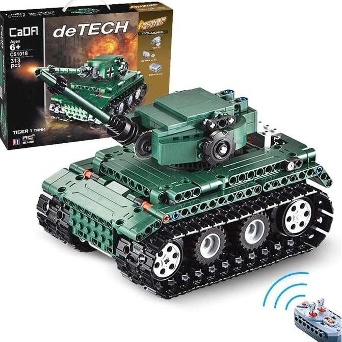 Double E CADA Bricks Tiger 1 Tank C51018W 2.4Ghz RC