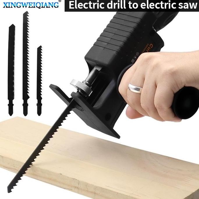 Adaptor mesin Bor Jadi Gergaji Mesin Bor Gergaji Jig Saw Mata Gergaji