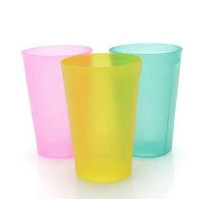 siap kirim] Gelas Plastik Warna Warni Murah Tebal Minum Air Teh Kopi Panas Es Jus