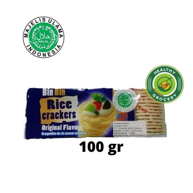 

cusss order] Bin Bin Rice Creckers Original Flavour 100gr / Krekers Beras Original