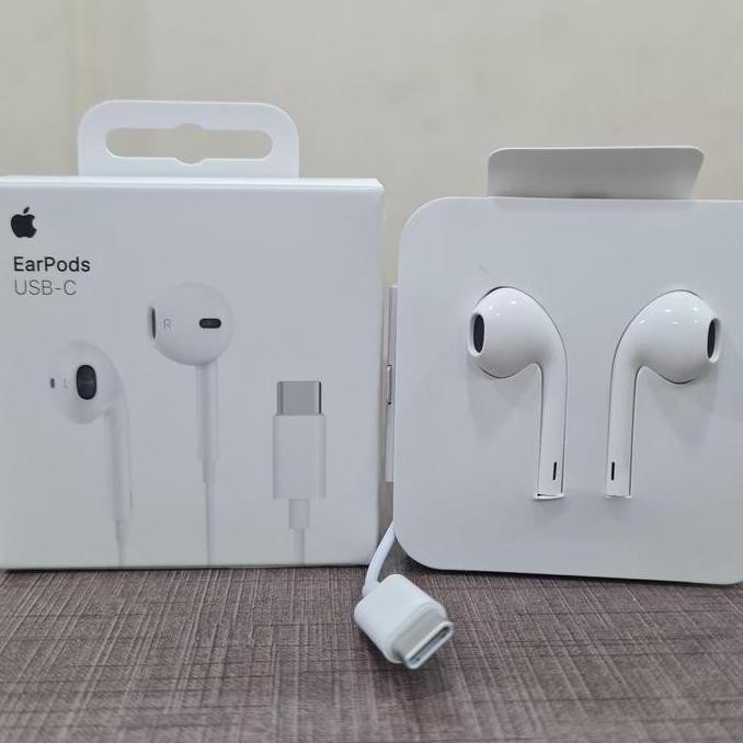 BARU HEADSET / HANDSFREE / EARPHONE IPHONE 15 PRO / 15 PRO MAX ORIGINAL