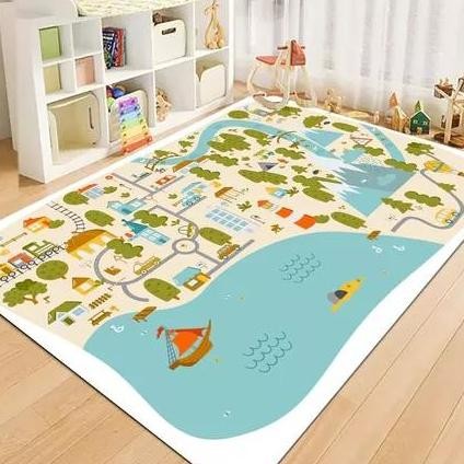 Grosir Beruangshop Karpet Lantai Karpet Anak-Anak Karpet Edukasi Karpet Bermain 150X100 Lokal Premiu