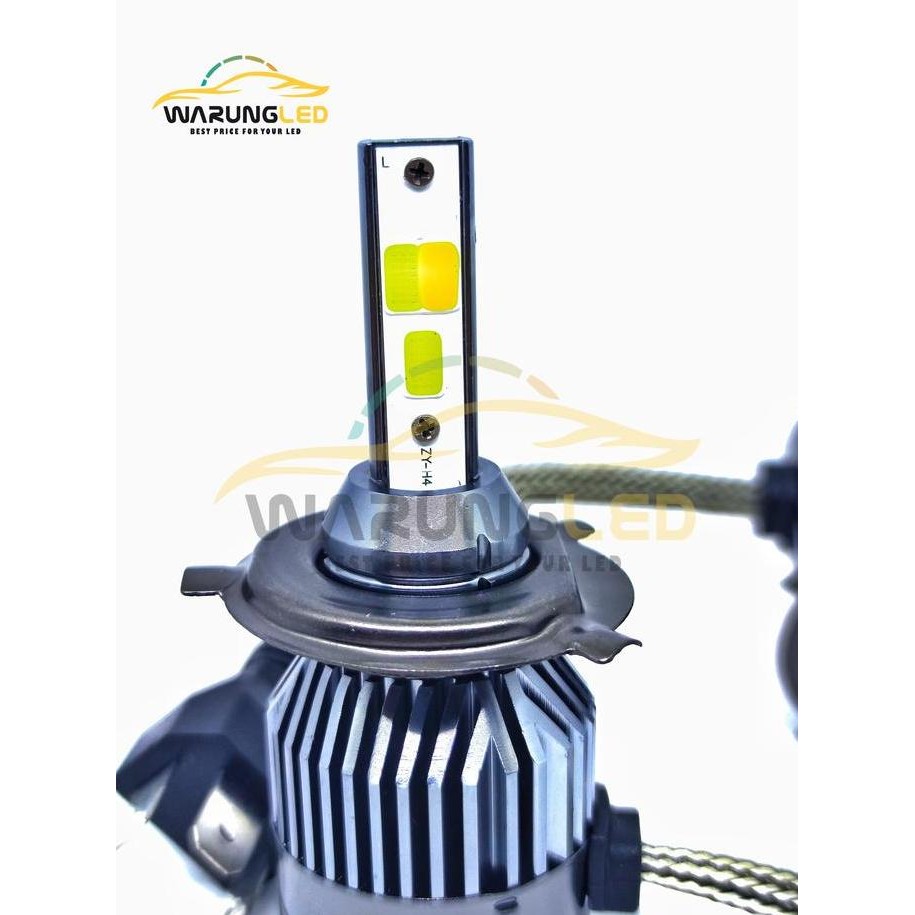 LAMPU UTAMA MOBIL LED X9 ECO9 LUMINOS H4 3 WARNA SUPER BRIGHT