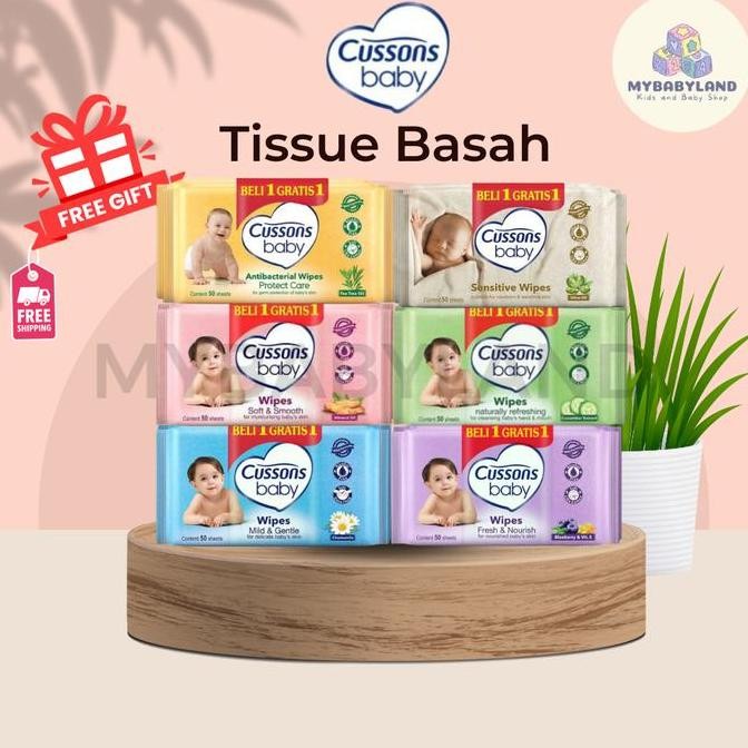 Cussons Baby Wipes / Tissue Basah Bayi / Tisu Basah Cusson Ganti Popok