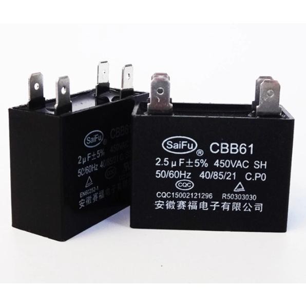 Kapasitor Kipas Angin 2.5 uf Capasitor 2,5 Mikro CBB61 450V / 400V