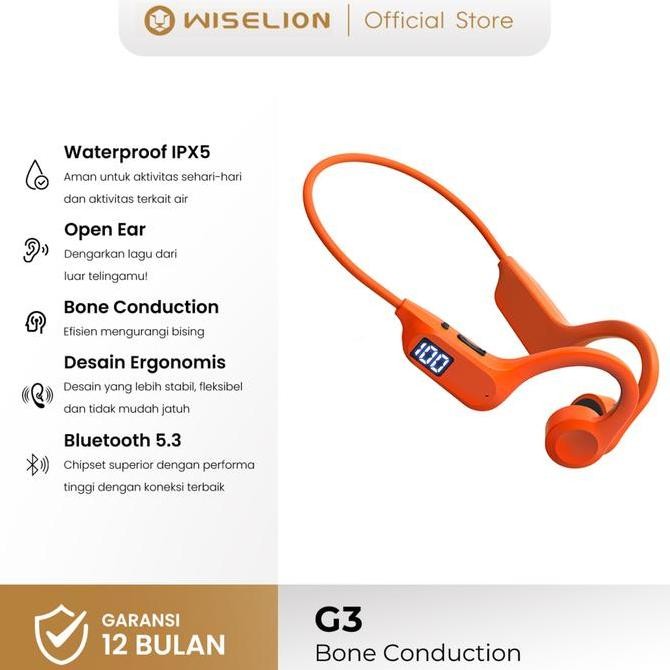 sale bone conduction headphones wiselion wireless g3 bluetooth headphone bone conduction earphone he