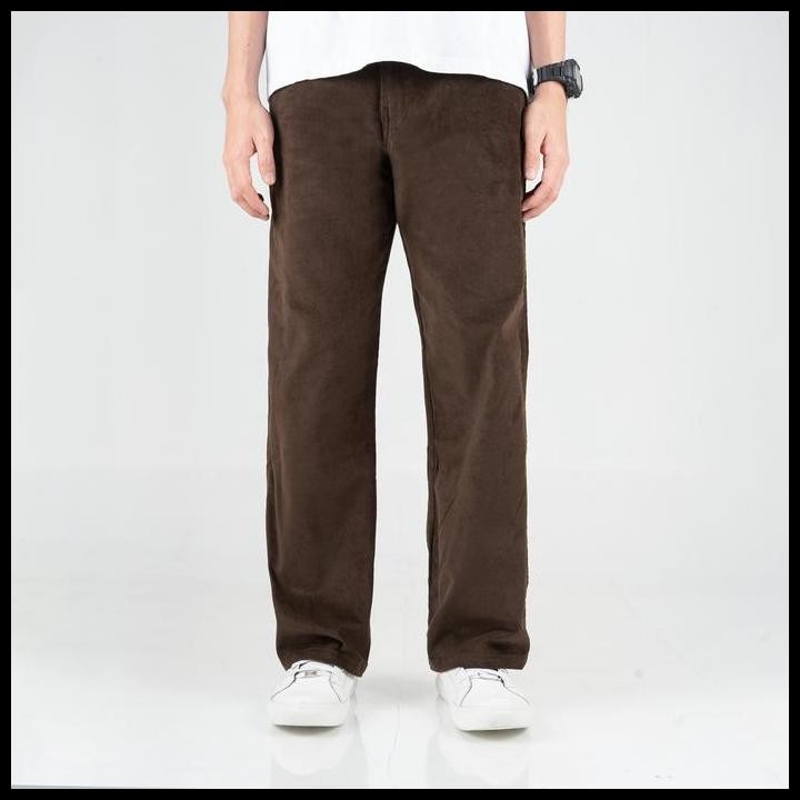 Otsky Celana Panjang Corduroy Loose Pria Original Best Seller