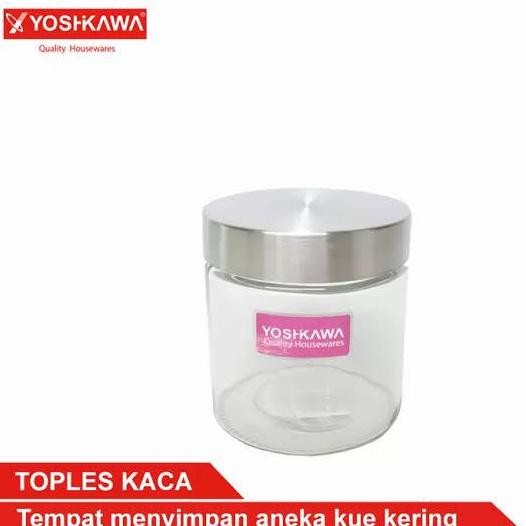 ;&;&;&;&] Toples Kaca Polos Yoshikawa Toples Makanan Kue Permen Lebaran
