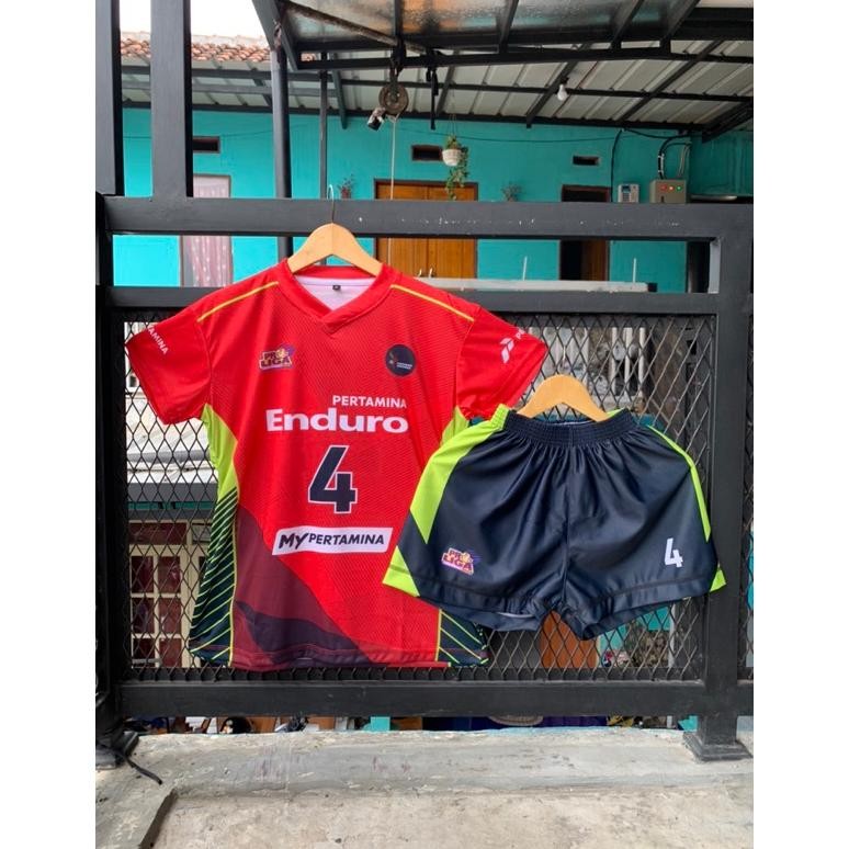 Jersey Voli Proliga Jakarta Pertamina Enduro