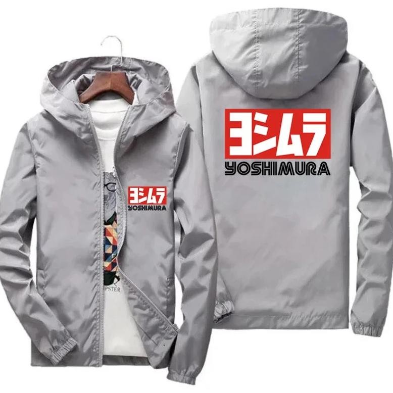 Yoshimura men's spring Japanese pilot windproof zipper, thin hooded spring jacket jacket jacket, ove