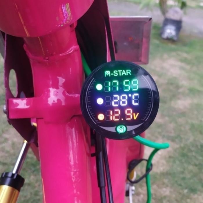 Voltmeter Jam Celcius Voltmeter 3 In 1 Bulat Protaper Original Dan Terpercaya
