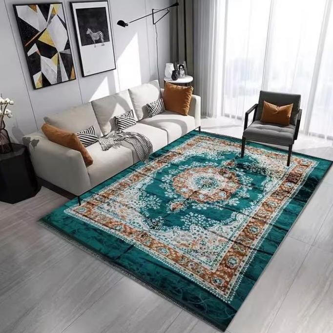 Grosir Karpet Ruang Tamu Hamble Turki Ukuran 2X3 Meter Bahan Tebal Busa Serat Malaysia Moti Anti Sel