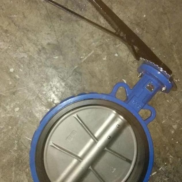 Pneumatic butterfly valve wafer series 10"