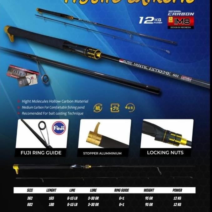 joran galatama elito mystic epic extreme 180 fuji ring hollow carbon
