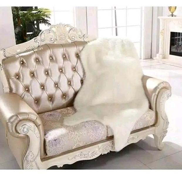 Sale Karpet Alas Kursi Sofa Bulu Domba Sintetis Fluffy Oriental Halus Lembut Dan Adem Dekorasi Kursi