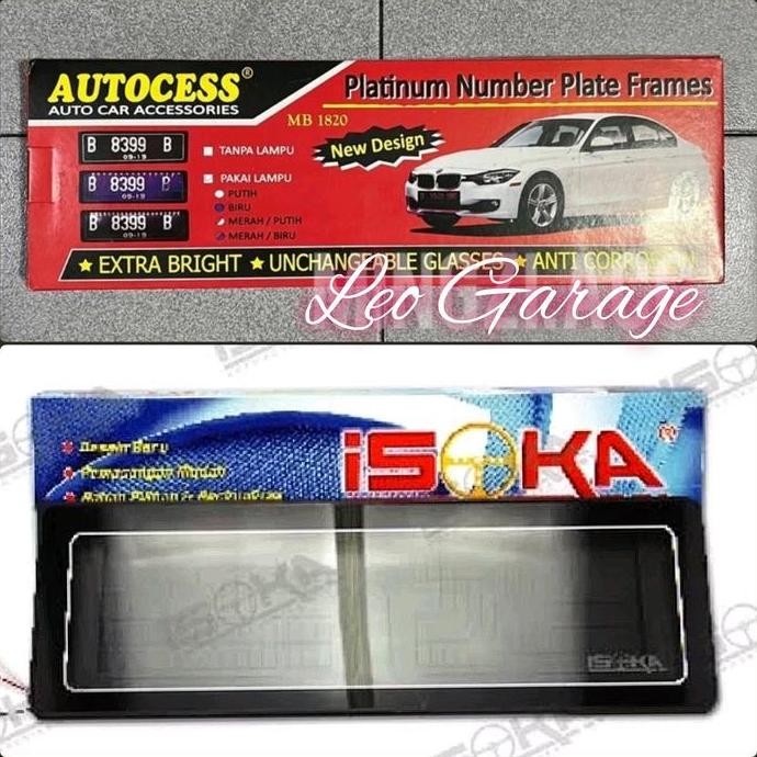 PLAT NOMOR BK ACRYLIC NON LAMPU BERLAMPU SARANG RUMAH LICENSE MOBIL