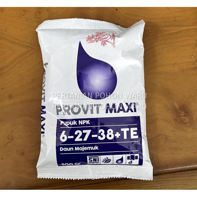 

Terlaris Provit Maxi - Pupuk Npk 6 27 38 - Daun Majemuk - 500Gr