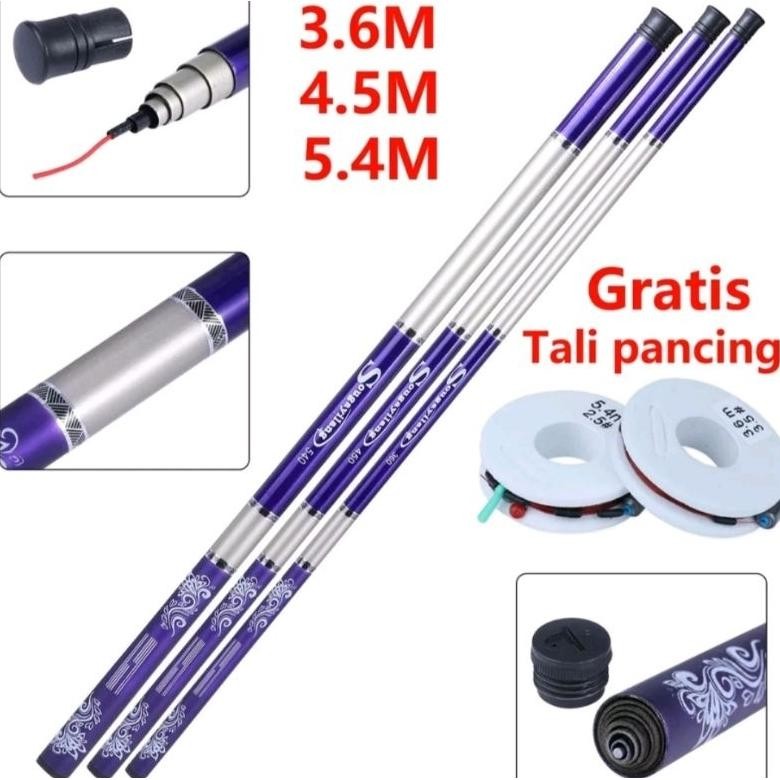 Joran Tegek Sougayilang fishing rod blue impor 450 540 630