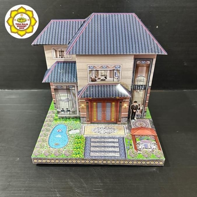 

Rumah Kertas Sembahyang Leluhur Cheng Beng 2 Tingkat Made In China