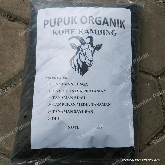 

Terlaris Pupuk Organik Pupuk Kandang Kohe Kambing 2Kg