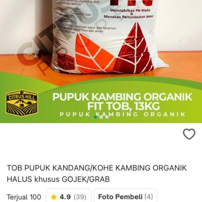 

Terlaris Pupuk Kandang Kambing Tob 13Kg - Pupuk Kandang - Pupuk - Pupuk Organik
