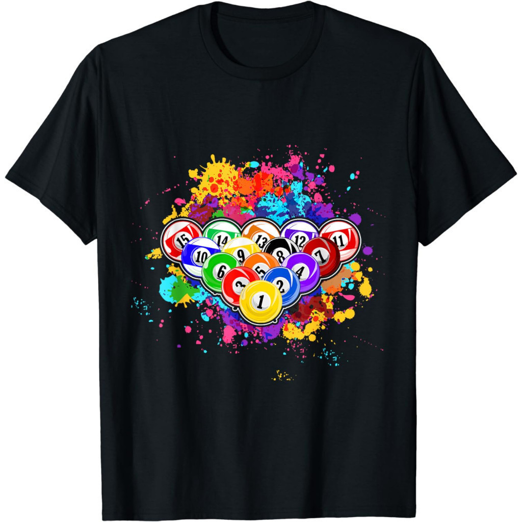 Kaos Unisex Billiard Table Carambolage Billiard Cue Billiard Club Kö T-Shirt Baju Unisex Vintage 100