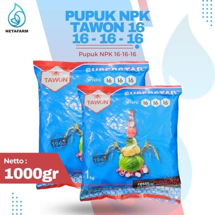 

Terlaris Pupuk Tawon Biru Superstar Npk 16 16 16 - 1 Kg
