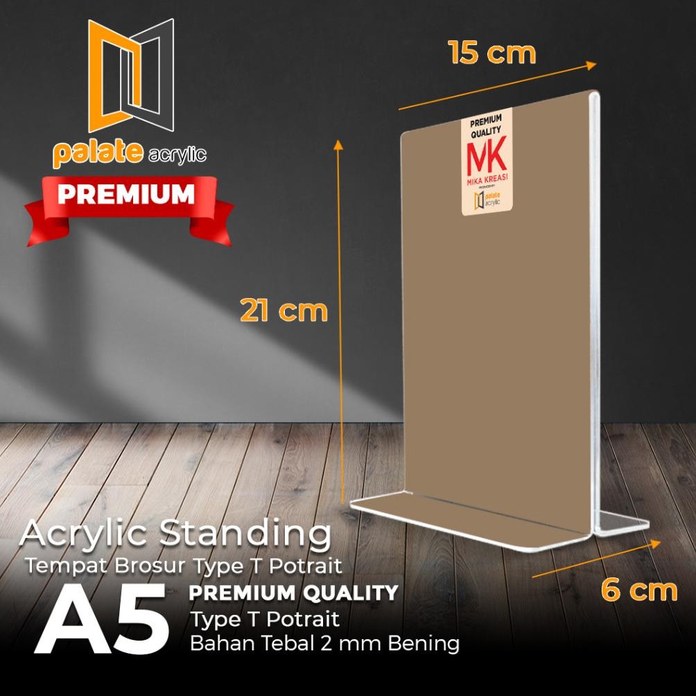 

Ready Akrilik Tent Holder A5 T Portrait - 2Mm Premium