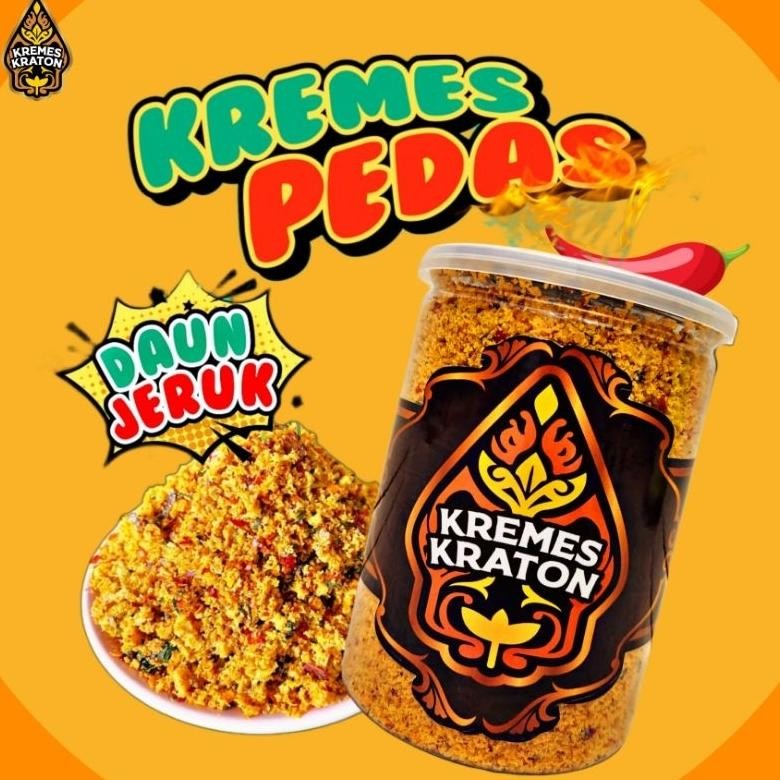 

Ready stok Terlaris Kremes Kraton - Kremes Pedas Daun Jeruk 260g Termurah